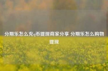 分期乐购物额度怎么提取出来